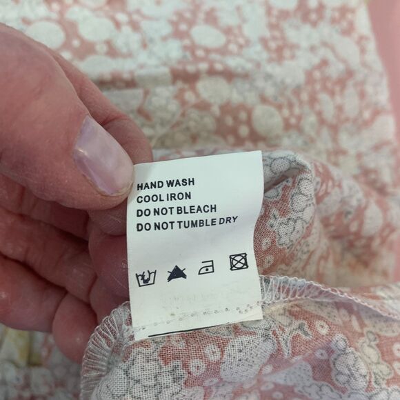 VTG Womens Funky People‎ Crochet Floral Dress Boho Cottage Mixed Media Size Med - Picture 9 of 13